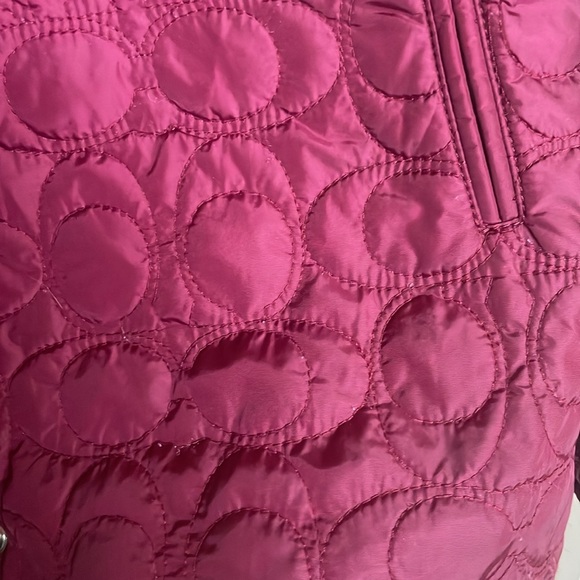 Coach logo quilted jacket size XS - Picture 4 of 9